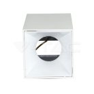 Alu spot falon kívüli lámpatest (négyzet- GU10) fehér