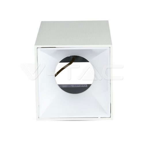 Alu spot falon kívüli lámpatest (négyzet- GU10) fehér