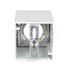 Alu spot falon kívüli lámpatest (négyzet- GU10) fekete