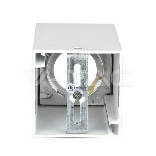 Alu spot falon kívüli lámpatest (négyzet- GU10) fekete