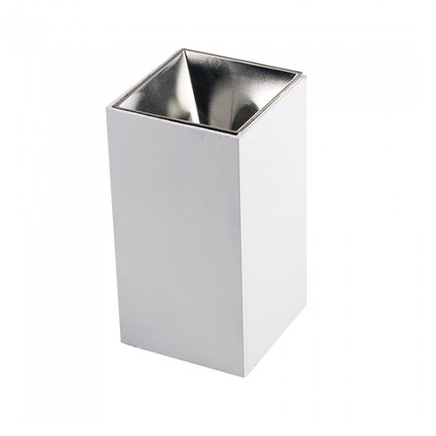 Alu spot falon kívüli lámpatest (négyzet- GU10) króm