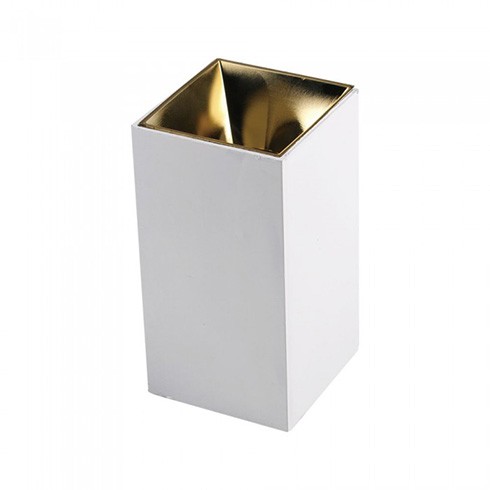 Alu spot falon kívüli lámpatest (négyzet- GU10) arany