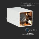 Alu spot falon kívüli lámpatest (négyzet- GU10) rózsa arany