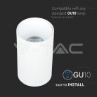 Alu spot falon kívüli lámpatest (kerek - GU10) fehér