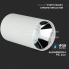 Alu spot falon kívüli lámpatest (kerek - GU10) króm