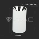 Alu spot falon kívüli lámpatest (kerek - GU10) króm