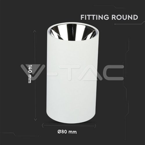 Alu spot falon kívüli lámpatest (kerek - GU10) króm