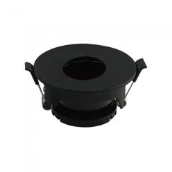 Billenthető kör alakú spot lámpatest, fekete