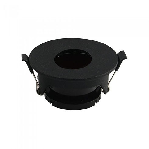 Billenthető kör alakú spot lámpatest, fekete