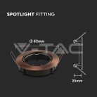 Billenthető Olcsó slim spot lámpatest (kör), bronz