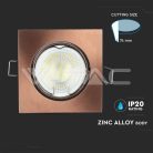 Billenthető Olcsó slim spot lámpatest (négyzet), arany