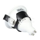 Billenthető kör alakú spot lámpatest, fekete-fehér