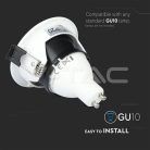 Billenthető kör alakú spot lámpatest, fekete-fehér