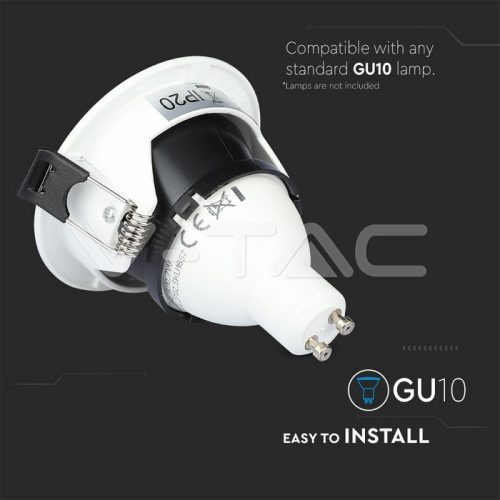 Billenthető kör alakú spot lámpatest, fekete-fehér