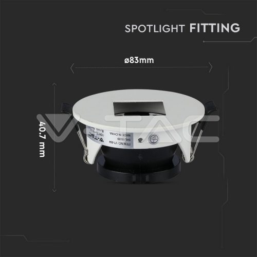 Billenthető kör alakú spot lámpatest, fekete-fehér