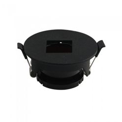 Billenthető kör alakú spot lámpatest, fekete