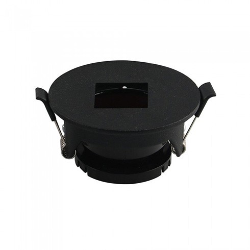 Billenthető kör alakú spot lámpatest, fekete