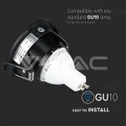 Billenthető kör alakú spot lámpatest, fekete