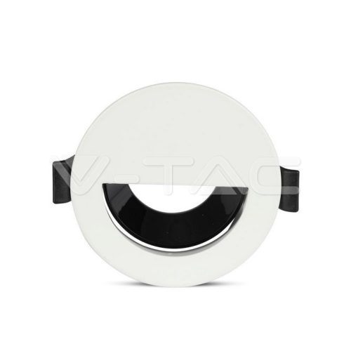 Billenthető kör alakú spot lámpatest, fekete-fehér (félkör forma)