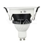 Billenthető kör alakú spot lámpatest, fekete-fehér (félkör forma)