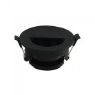 Billenthető kör alakú spot lámpatest, fekete (félkör forma)