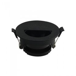   Billenthető kör alakú spot lámpatest, fekete (félkör forma)