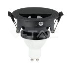 Billenthető kör alakú spot lámpatest, fekete (félkör forma)