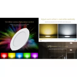 FullColor LED panel 9W - RGB+CCT, fényerőszabályozható
