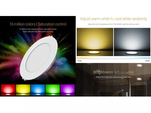FullColor LED panel 9W - RGB+CCT, fényerőszabályozható