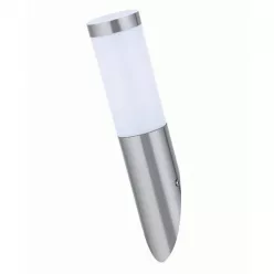   Inox Steel oldalfali lámpatest, E27, rozsdamentes acél, ferde