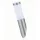 Inox Steel oldalfali lámpatest, E27, rozsdamentes acél, ferde