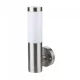 Inox Steel oldalfali lámpatest, E27, rozsdamentes acél