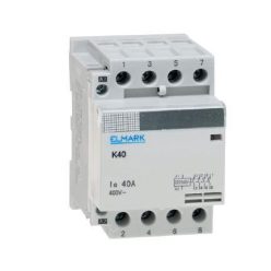 Moduláris mágneskapcsoló 25A 4 érintkezős 230VAC 4 NC