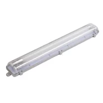  T8 lámpatest 2 db cserélhető fénycsővel (2x9W/60cm) természetes fehér IP65