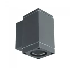   Greylight Simple-1 oldalfali lámpatest, GU10, sötétszürke