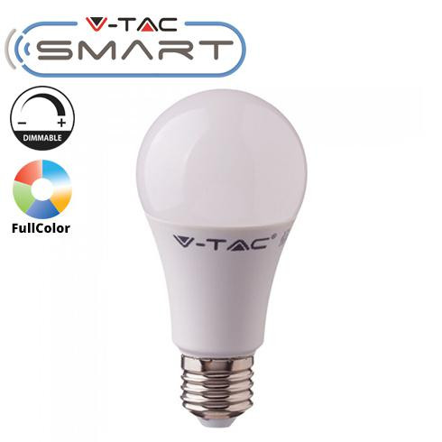 LED lámpa E27 (10W/200°) Körte - FullColor (RGB+CCT - Smart Light mobilos)