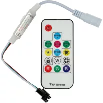  LED vezérlő és távirányító digitális (DRGB) LED szalaghoz (futófény) fehér
