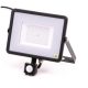 Mozgásérzékelős PRO-B LED reflektor (50W/100°)  meleg fehér