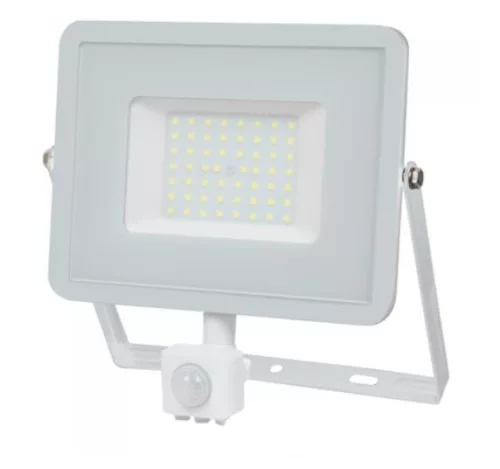 Mozgásérzékelős PRO-W LED reflektor (50 Watt/100°) meleg fehér