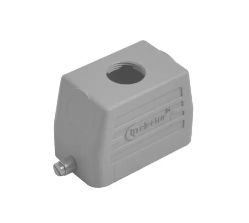 Ipari nehézcsatlakozó, dugó ház, 10P+F/16A, felső bemenet, rögzítő füllel