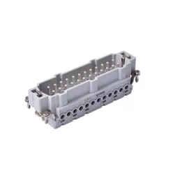 Ipari nehézcsatlakozó, dugó betét, 24x16A/500V/24P+F