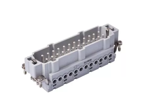 Ipari nehézcsatlakozó, dugó betét, 24x16A/500V/24P+F