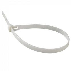   Vezeték rögzítő, kábel kötegelő fehér 2.5x100 mm -100 darab (V-TAC)