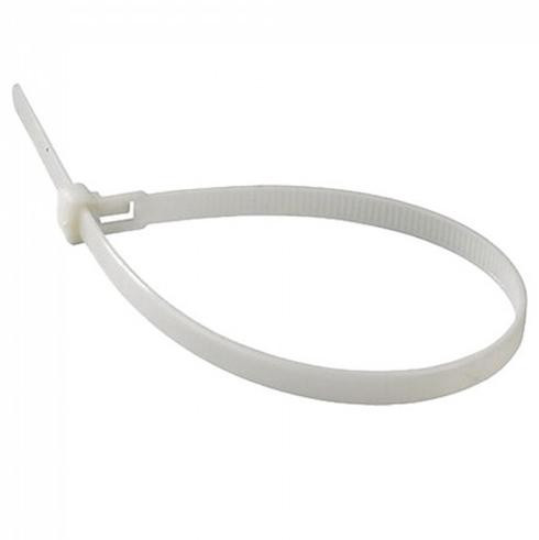 Vezeték rögzítő, kábel kötegelő fehér 4.5x150 mm -100 darab (V-TAC)