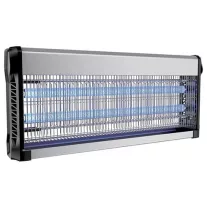   Elektromos  rovarcsapda UV fénycsővel (2x20W) slim, fekete-ezüst