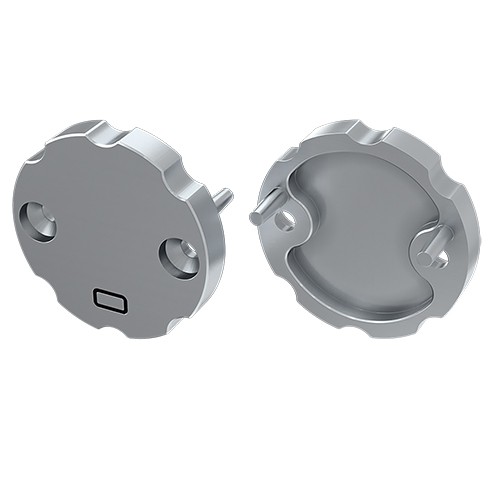 COSMO Ezüst - Véglezáró elem, asztali-, képvilágító lámpa készítéséhez, szürke színben