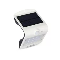   Napelemes oldalfali lámpa 1,5 Watt fekete-fehér 4000K+4000K