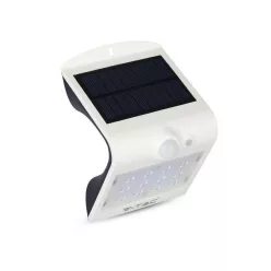   Napelemes oldalfali lámpa 1,5 Watt fekete-fehér 4000K+4000K