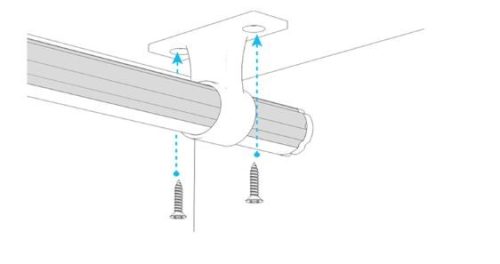 COSMO Ezüst - Tartóelem, 3 cm hosszú, világító vállfatartó vagy gardróbszekrény világításhoz (Fém)