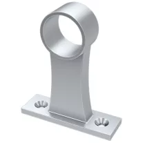   COSMO Ezüst - Tartóelem, 5 cm hosszú, világító vállfatartó vagy gardróbszekrény világításhoz (Fém)